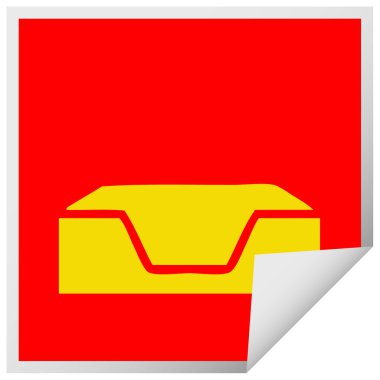 etiket çizgi film içinde tepsi boş kabuk soyma Meydanı