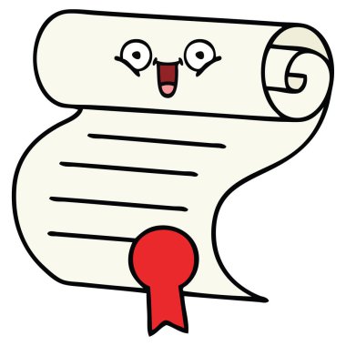 bir sözleşmenin sevimli çizgi