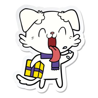 bir çizgi film nefes nefese köpek etiket mevcut