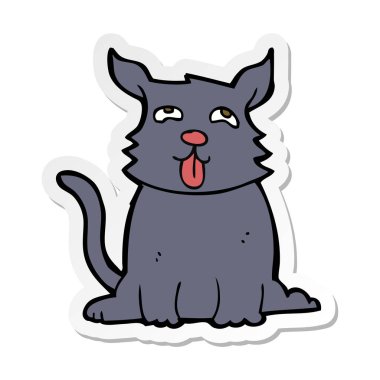 bir karikatür mutlu köpek etiket