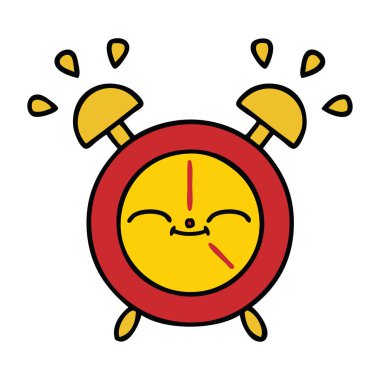 sevimli çizgi bir çalar saat