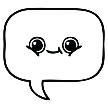 çizim karikatür konuşma balonu