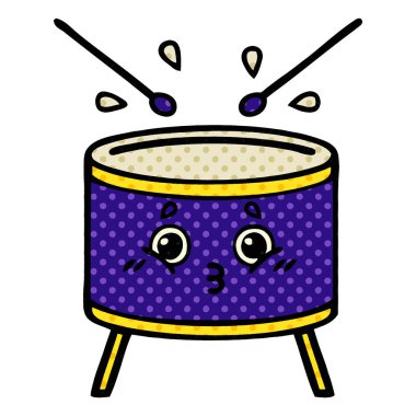 çizgi roman tarzı çizgi film davul