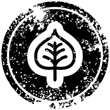 doğal yaprak sıkıntılı simgesi