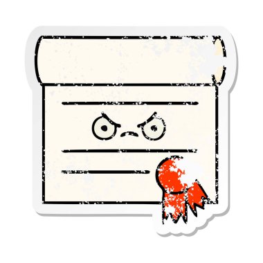 sevimli çizgi sertifika sıkıntılı etiket