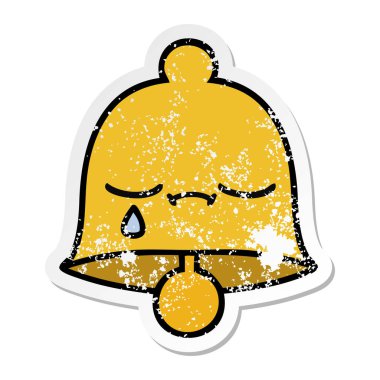 sevimli çizgi Bell'in sıkıntılı etiket