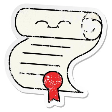 sevimli çizgi sözleşmenin sıkıntılı etiket