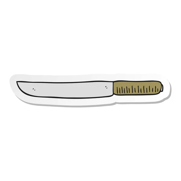 Sticker van een cartoon boter mes — Stockvector