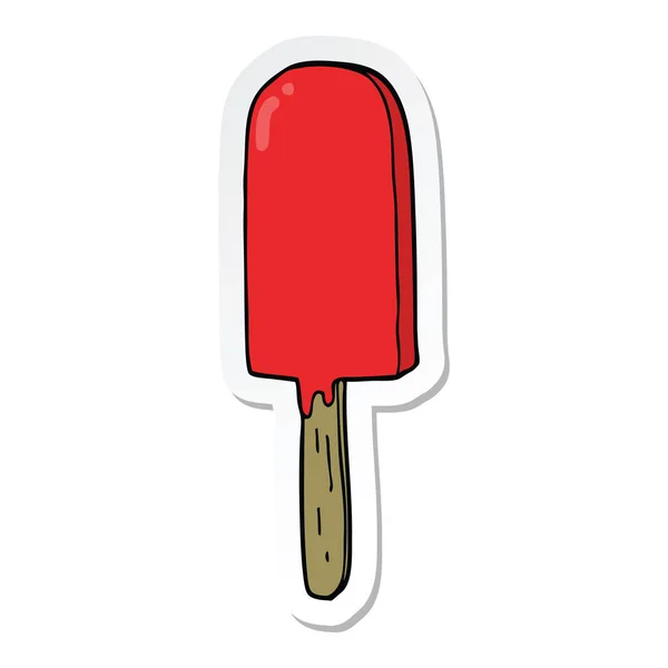 Sticker van een cartoon lolly — Stockvector