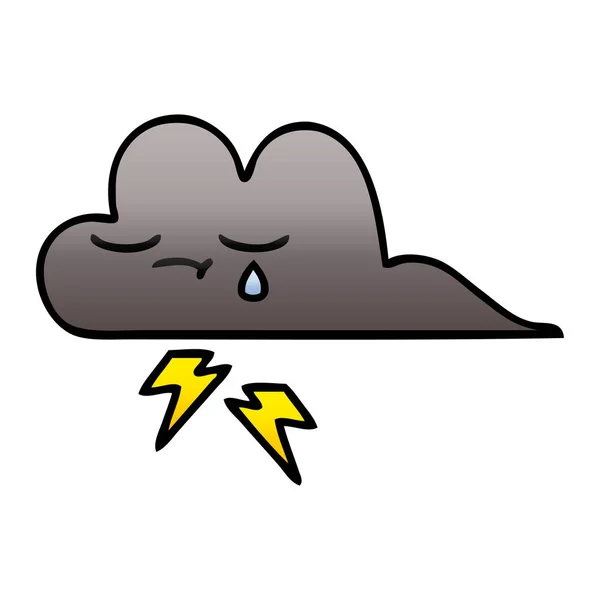 嵐雲のグラデーション シェーディング漫画 — ストックベクタ