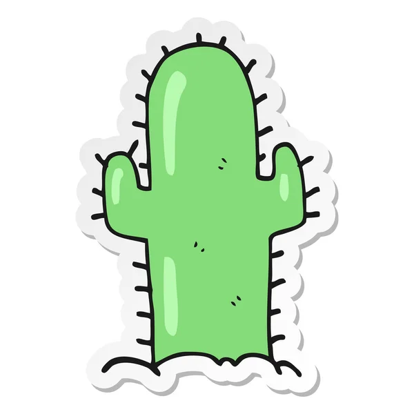 Sticker Van Een Cartoon Cactus — Stockvector