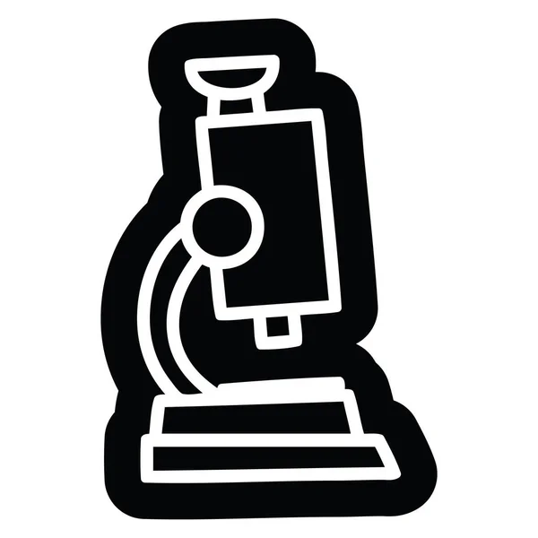 Mikroskop Slajdów Symbol Ikonę — Wektor stockowy
