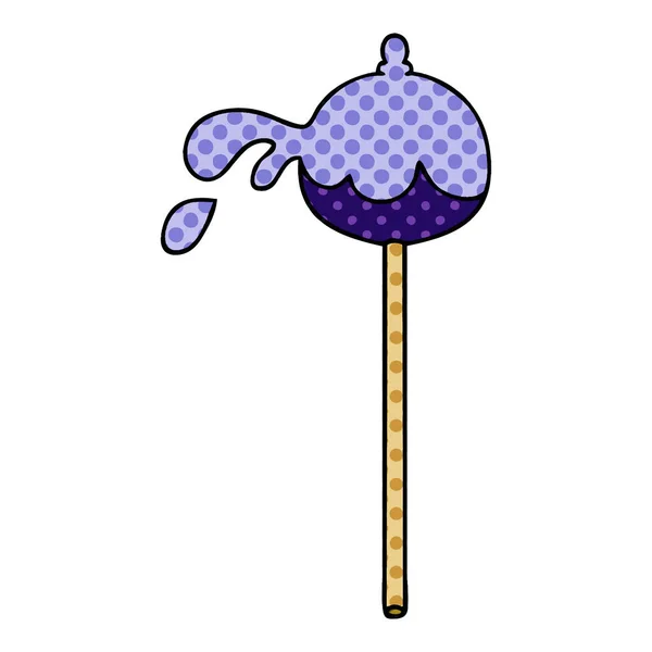 Estilo de quadrinhos peculiar lolipop dos desenhos animados — Vetor de Stock