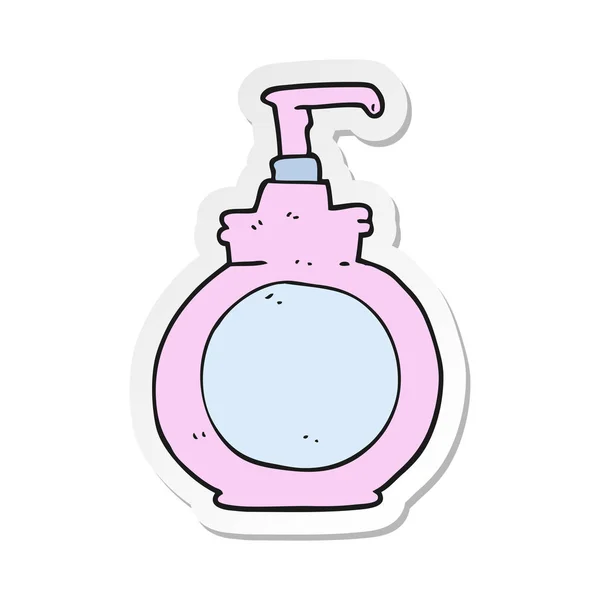 Sticker Cartoon Hand Wash — Stock Vector