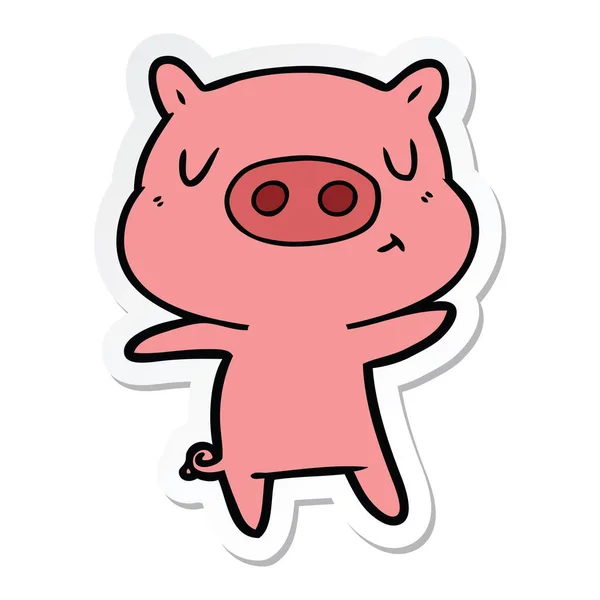 Создатель мультфильма Pig — стоковый вектор