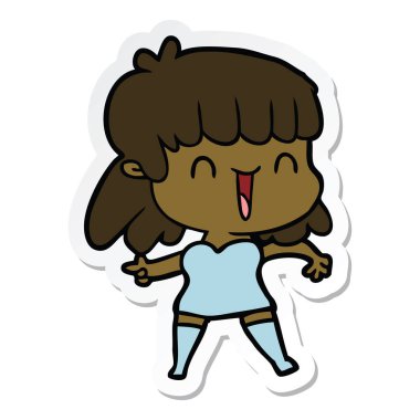 bir çizgi film kadının etiket