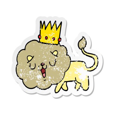 çizgi film aslan tacı olan sıkıntılı etiket