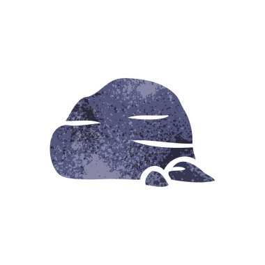 Retro karikatür doodle taş ve çakıl