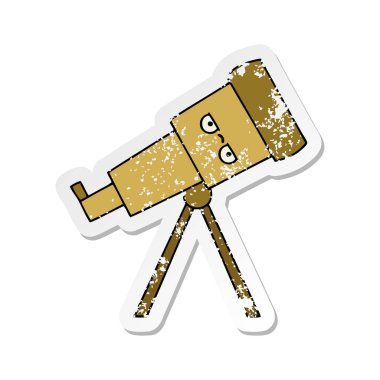 sevimli çizgi Teleskobu sıkıntılı etiket