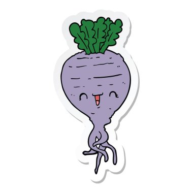 bir çizgi film şalgam etiket