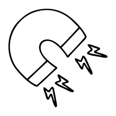 Çizim karikatür bir mıknatıs