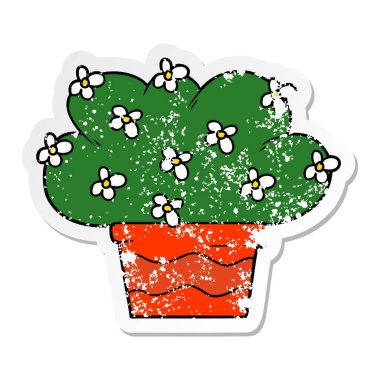 bir çizgi film bitki sıkıntılı etiket