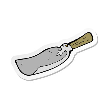 bir çizgi film eski kürek etiket