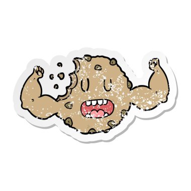 bir çizgi film güçlü tanımlama bilgisinin sıkıntılı etiket