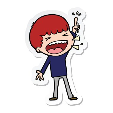 adam bir çizgi film etiketi