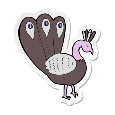 çizgi film tavus kuşu etiket