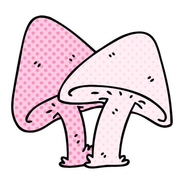 ilginç çizgi roman tarzı çizgi film mantar