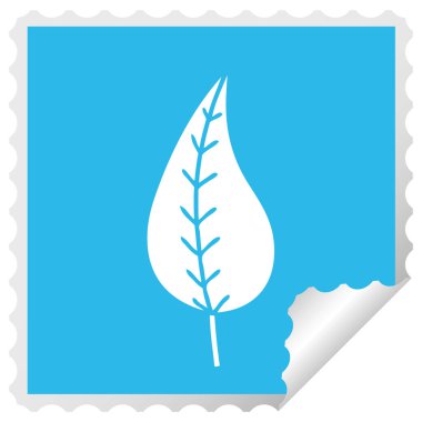 etiket karikatür yeşil yaprak peeling Meydanı