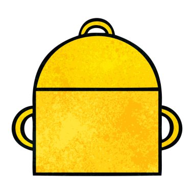 Retro grunge doku karikatür kırışık çuval