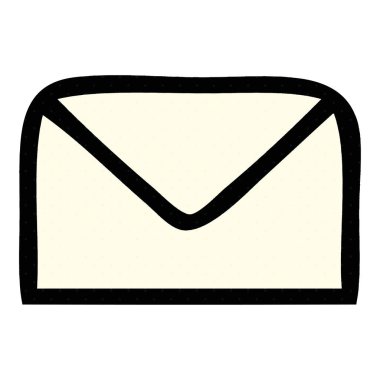 çizgi roman tarzı karikatür bir kağıt zarf