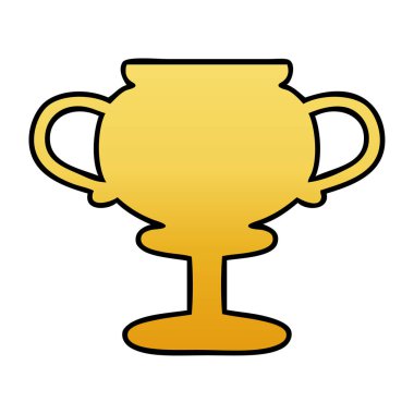 Degrade gölgeli karikatür Altın Kupa