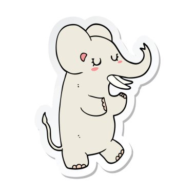 etiket bir çizgi fil