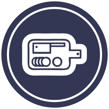 doğrama kurulu dairesel simgesi