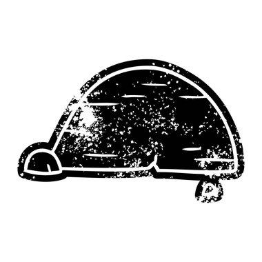 grunge simgesi gri taş boulder çizim