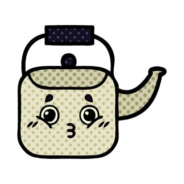 çizgi roman tarzı karikatür bir Kettle