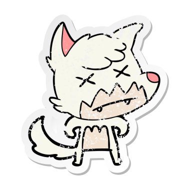 bir çizgi film ölü Fox sıkıntılı etiket