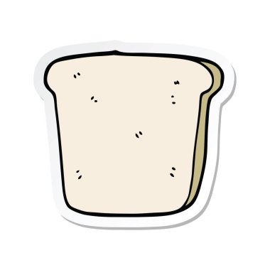 etiket bir karikatür dilim ekmek