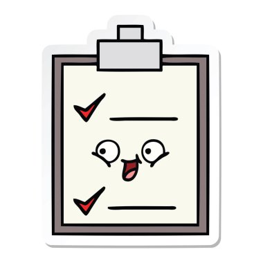 sevimli çizgi kontrol listesi etiket