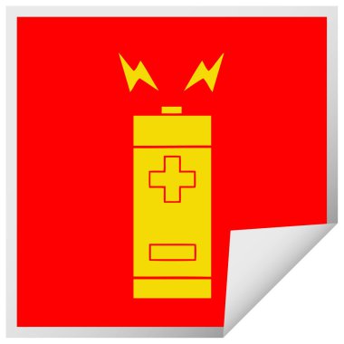 etiket karikatür pil peeling Meydanı