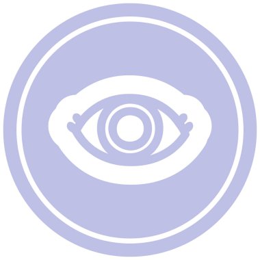 bakan göz dairesel simgesini