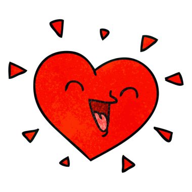 ilginç el karikatür mutlu kalp çekilmiş