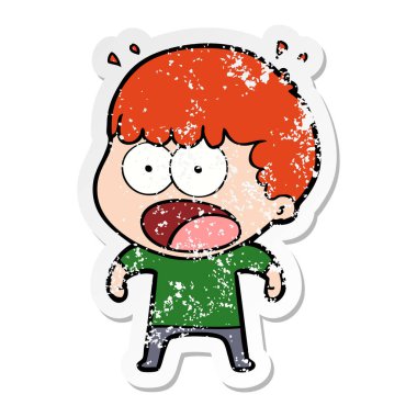 bir karikatür dostum şok sıkıntılı etiket