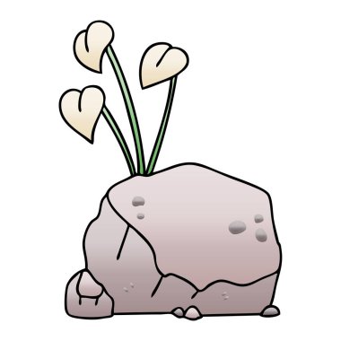 ilginç degrade gölgeli karikatür üzüm