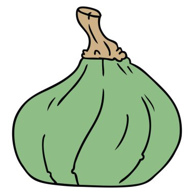 elle çizilmiş karikatür doodle bir kabak