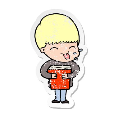 bir çizgi film çocuk sıkıntılı etiket