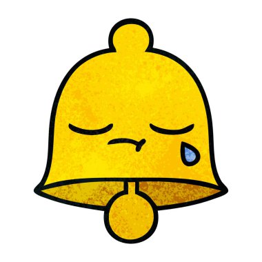 Retro grunge doku karikatür çan